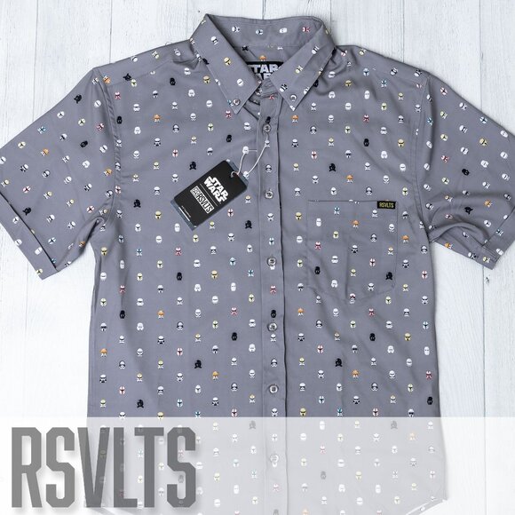 RSVLTS - Star Wars “Lil Troopers” Button Down Small - NWT - Picture 1 of 8